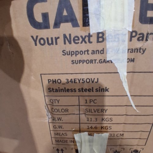 GARVEE FREE STANDING UTILITY SINK - 20" X 24" - STAINLESS STEEL (MODEL: PHO_34EY5OVJ) image 2