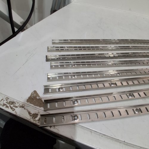 8PK SLOTTED METAL MOUNTING RAILS - 3FT - SILVER image 3