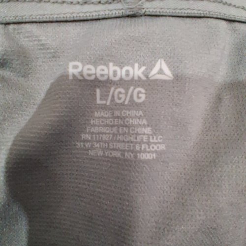 WOMEN'S REEBOK STAPLE RUNNING SHORT WITH MESH LINING - LARGE - GREY/QUICKSHADE (STYLE: REW241SH06C021) image 3