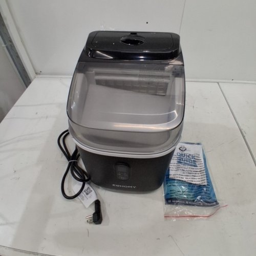EUHOMY COUNTERTOP ICE CUBE MAKER MACHINE WITH EXTERNAL WATER TANK - 34LBS/DAY - BLACK (MODEL: IM005-CBL-CAEH) image 3