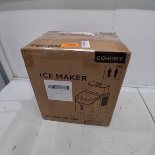 EUHOMY COUNTERTOP ICE CUBE MAKER MACHINE WITH EXTERNAL WATER TANK - 34LBS/DAY - BLACK (MODEL: IM005-CBL-CAEH) image 5