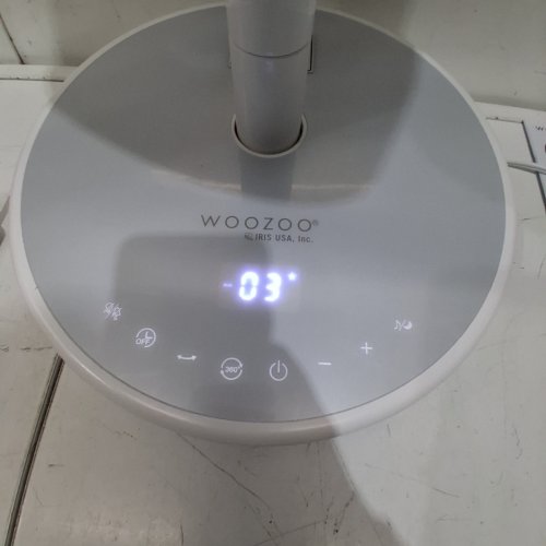 WOOZOO 360° PEDESTAL 12-SPEED AIR CIRCULATOR - ADJUSTABLE HEIGHT 21" TO 40" - WHITE (MODEL: STF-360DC/1747373) image 2