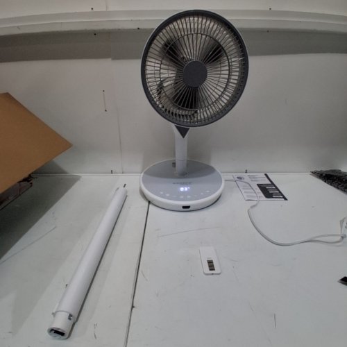 WOOZOO 360° PEDESTAL 12-SPEED AIR CIRCULATOR - ADJUSTABLE HEIGHT 21" TO 40" - WHITE (MODEL: STF-360DC/1747373) image 3