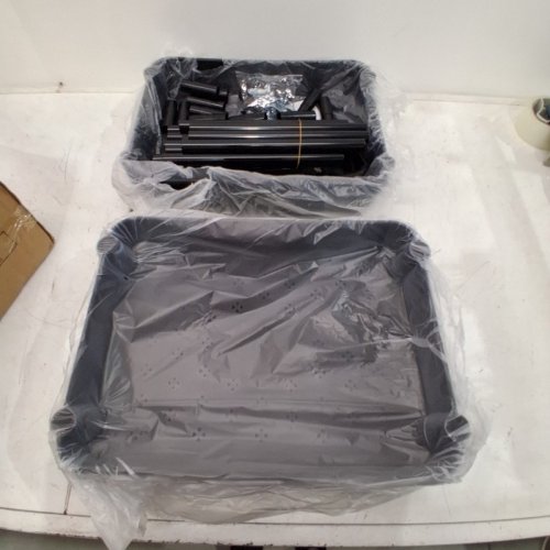 UDEAR 5-TIER PLASTIC UTILITY CART, STORAGE CART ON WHEELS, 15.35" X 54.72" - BLACK image 2