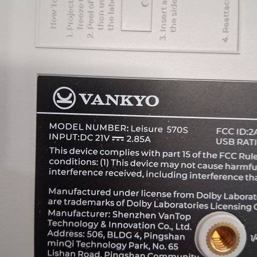 VANKYO PORTABLE 1080P FULL HD SMART PROJECTOR WITH DOLBY AUDIO - WHITE (MODEL: LEISURE 570S) image 13