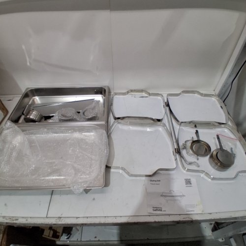2PK GARVEE CHAFING DISH FOR BUFFET SET - 8QT - SILVER (MODEL: QULJV) image 3