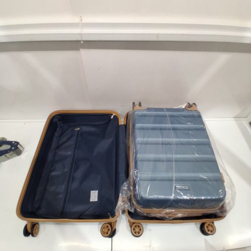 5PC EEEZA HARD SHELL LUGGAGE SUITCASE SET WITH TSA LOCK & SPINNER WHEELS - ICE BLUE (MODEL: 7P-5PCS-ICEBLUE) image 9