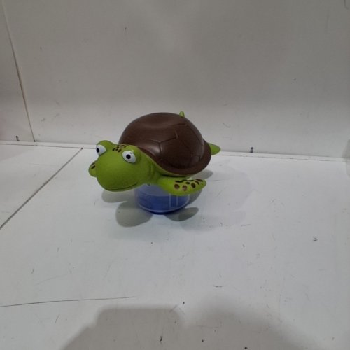FLOATING TURTLE CHLORINE PUCK HOLDER - GREEN/BROWN image 2
