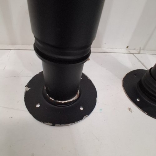 4PK VEVOR ADJUSTABLE STEEL TABLE/FURNITURE LEGS - 28" - 43.3" - BLACK - (MODEL: HXZTYG28-43.3) image 6