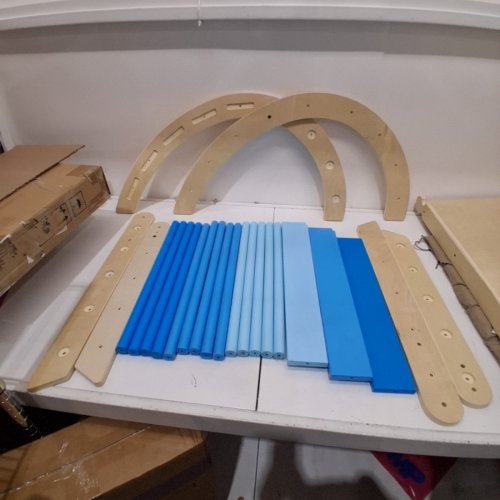 PUECROF 7-IN-1 MONTESSORI CLIMBING TRIANGLE WITH CUSHION image 2