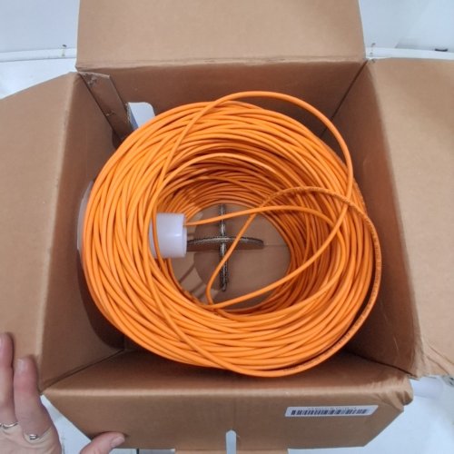 AICAT CAT5E UTP ETHERNET CABLE - 500FT - 4-PAIR X 24 AWG - ORANGE (MODEL: AI5-INDOOR-500FT) image 3
