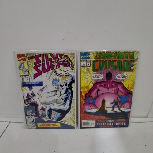 4 ASSTD MARVEL ASSORTED COMIC BOOKS - GHOST RIDER #21, PUNISHER WAR JOURNAL #52, THE INFINITY CURSADE #3, SILVER SURFER #60 - VARIOUS AUTHORS image 3