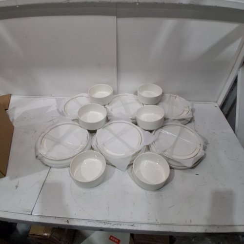 24PC MALACASA DINNERWARE DISH SET - WHITE (MODEL: LIFEATH-24) image 4