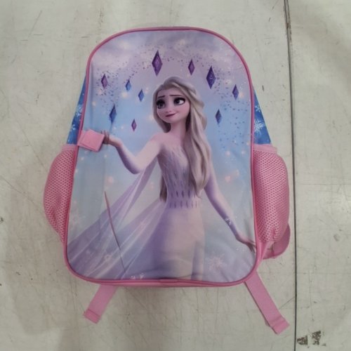 2PC DISNEY FROZEN BACKPACK AND LUNCH BAG SET - 14L - BLUE / PINK image 2