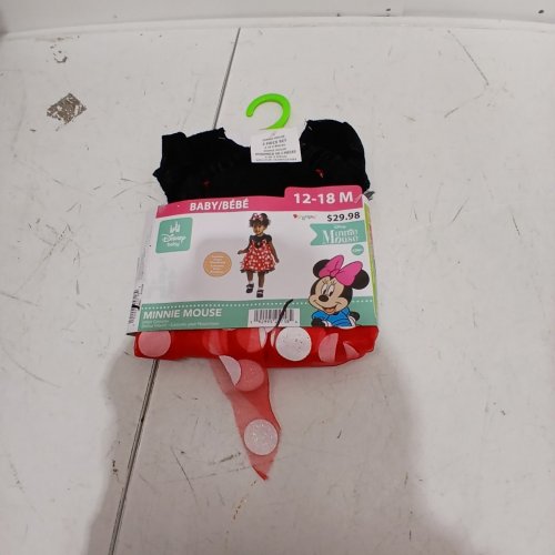 2PC BABY DISGUISE MINNIE MOUSE COSTUME - 12-18 MONTHS - RED BLACK image 2