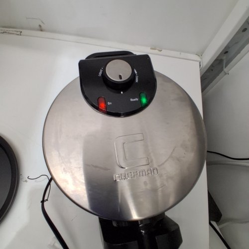 CHEFMAN ROTATING BELGIAN WAFFLE MAKER - STAINLESS STEEL (MODEL: RJ04-V3) image 2