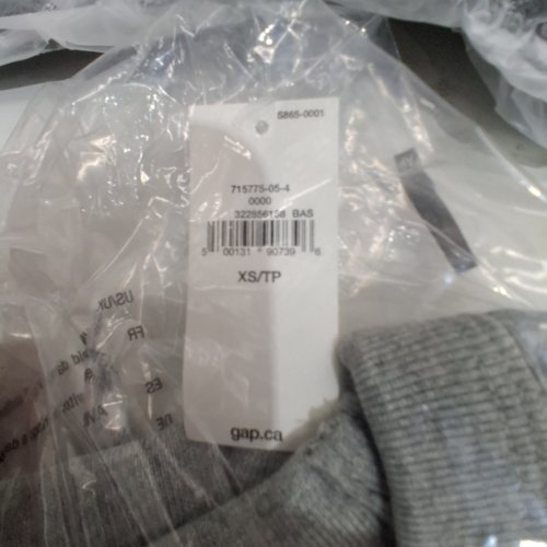 MENS GAP HEAVYWEIGHT CROP T-SHIRT - EXTRA SMALL - GRAY (STYLE: 322856158) image 2