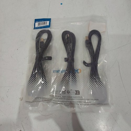 3PK CABLE MATTERS USB-A 2.0 TO USB-B CABLES - 6FT - BLACK image 3