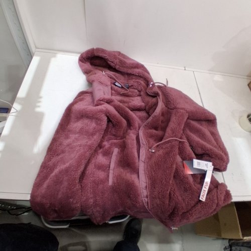 WOMEN'S REEBOK DOUBLE SIDED FAUX-FUR SHERPA-LINED JACKET - EXTRA LARGE - DARK DUSTY ROSE (STYLE: OLRB2113) image 4
