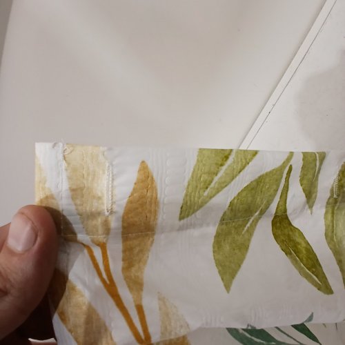 FLORAL SHOWER CURTAIN - 72" X 72" - WHITE/GREEN/ORANGE image 3