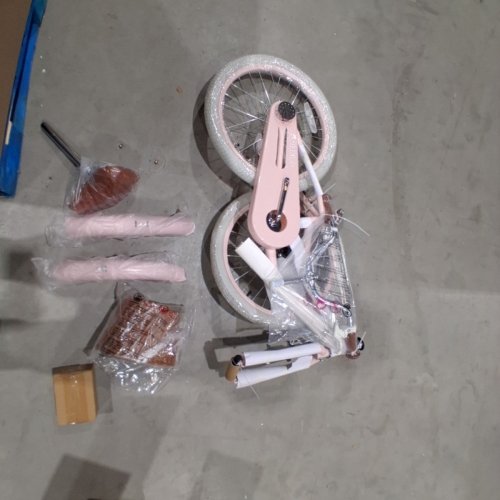 KIDS OLAKIDS BIKE WITH TRAINING WHEELS REMOVABLE RATTAN BASKET - 20" - PINK (MODEL: TS10341PI-20) image 2