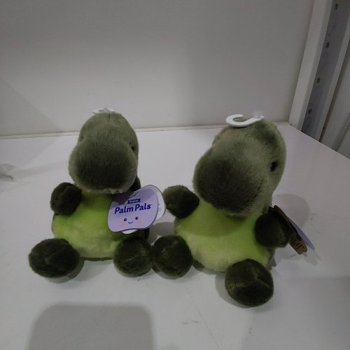 2 AURORA PALM PALS PLUSH TYRANNO REX - GREEN image 2