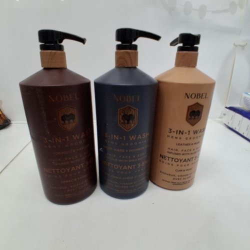 3PC ASSORTED NOBEL MEN'S GROOMING 3-IN-1 WASH SET - 32 OZ EACH (ITEM: 2053438) image 3
