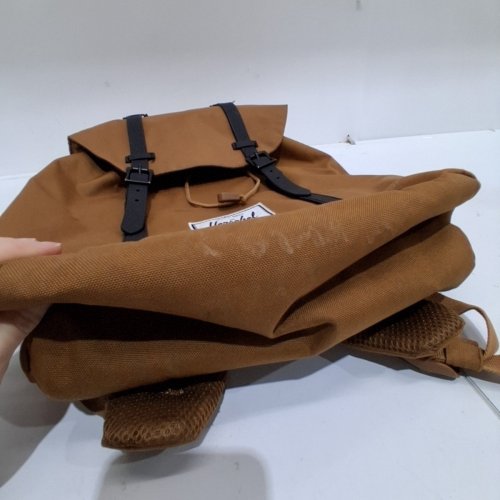 HERSCHEL SUPPLY CO. RETREAT BACKPACK WITH DRAWSTRING AND MAGNETIC CLOSURES - 15" - TAN image 4