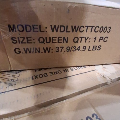 ALLEWIE METAL PLATFORM BED FRAME - QUEEN - WHITE (MODEL: WDLWCTTC003) image 5