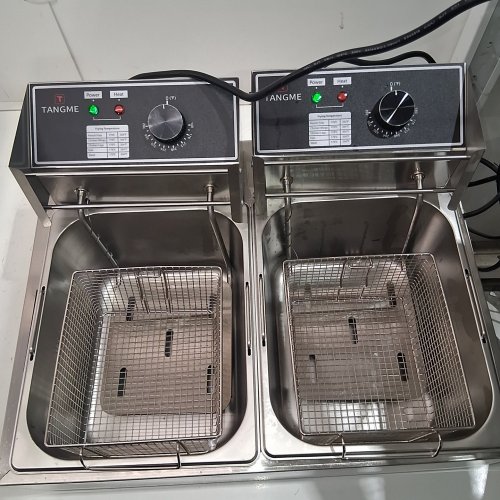 TANGME DOUBLE ELECTRIC COUNTERTOP FRYER - 22 L - STAINLESS STEEL (MODEL: 82) image 2