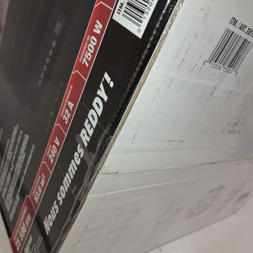 REDDY HEATER ELECTRIC WORKSPACE GARAGE AND UTILITY HEATER - 7500W, 240 V, 32 AMP-BLACK AND RED - (MODEL: EWR7500) image 4