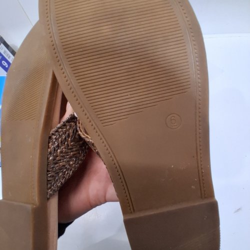 WOMEN'S DRAPER JAMES WOVEN CROSS-STRAP SANDALS - 6 - BROWN (MODEL: 1902657) image 4