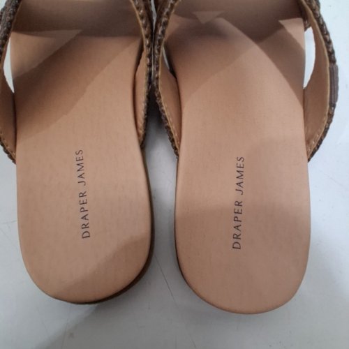 WOMEN'S DRAPER JAMES WOVEN CROSS-STRAP SANDALS - 6 - BROWN (MODEL: 1902657) image 6