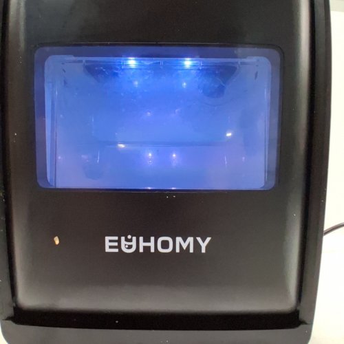 EUHOMY SELF-CLEANING COUNTERTOP SONIC NUGGET ICE MAKERS WITH ICE SCOOP AND BASKET - 1.8L TANK - 40LBS/ 24HOURS - BLACK/STAINLESS STEEL (MODEL: IM017-N) image 3