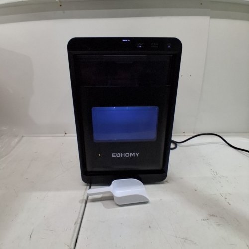 EUHOMY SELF-CLEANING COUNTERTOP SONIC NUGGET ICE MAKERS WITH ICE SCOOP AND BASKET - 1.8L TANK - 40LBS/ 24HOURS - BLACK/STAINLESS STEEL (MODEL: IM017-N) image 4