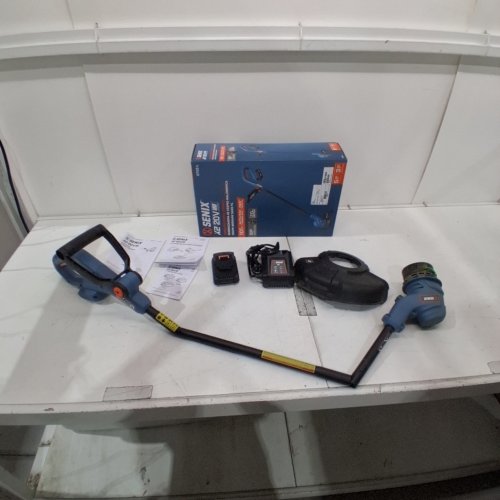 SENIX CORDLESS STRING TRIMMER / EDGER WITH BATTERY AND CHARGER- 20 V - BLUE (MODEL: GTX2-L) image 2