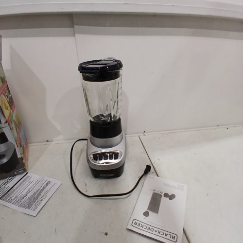 BLACK AND DECKER POWERCRUSH 4 SPEED SETTINGS MULTI-FUNCTION GLASS JAR BLENDER - 48OZ - SILVER - (MODEL: BL1220) image 3