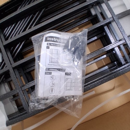 8PC HOMNITACX HEAVY DUTY METAL EXCERISES PLAYPEN/FENCE - 40" X 27"/EACH - BLACK image 6