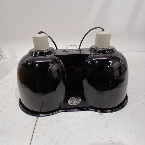 ZOO MED LABORATORIES COMBO DEEP DOME DUAL LAMP FIXTURE FOR TERRARIUMS - 2 X 8-1/2" - BLACK (MODEL: LF-25) image 2