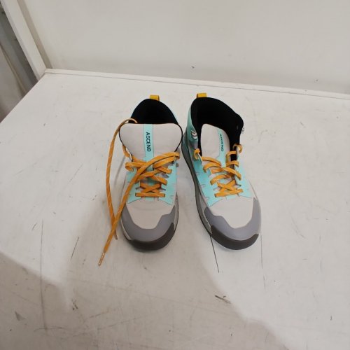 WOMEN'S ASCEND MOJAVE LT MID WATERPROOF HIKING SHOES - SIZE 6.5 - OYSTER GREY/ORANGE (STYLE: 4129134) image 3