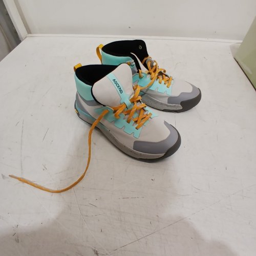 WOMEN'S ASCEND MOJAVE LT MID WATERPROOF HIKING SHOES - SIZE 6.5 - OYSTER GREY/ORANGE (STYLE: 4129134) image 6