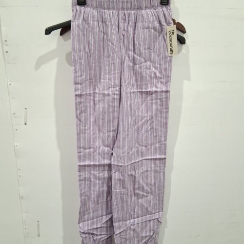WOMEN'S NO BOUNDARIES STRIPED PAJAMA PANTS - EXTRA SMALL - LIGHT PURPLE (STYLE: NBS60412LD) image 2