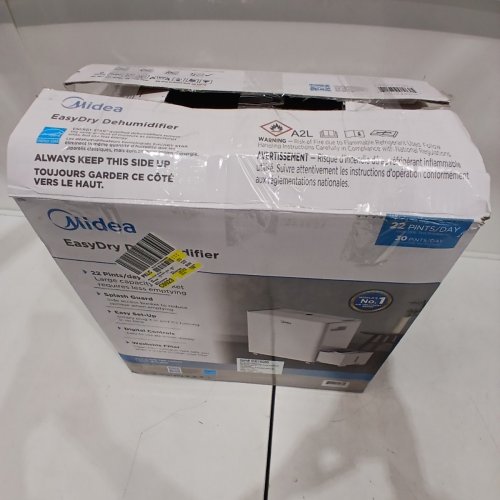 MIDEA DEHUMIDIFIER WITH SIDE ACCESS - 22 PINT - 1500SQ.FT - WHITE (MODEL: MDA22C4WWCM) image 7