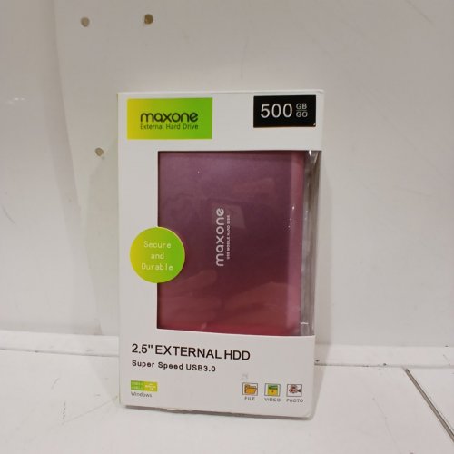 MAXONE ULTRA SLIM PORTABLE EXTERNAL HARD DRIVE- ROSE PINK (MODEL:‎2519-500GB ROSE PINK) image 5