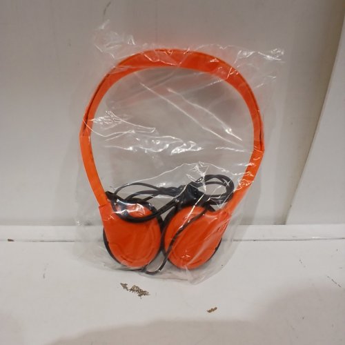 KID'S CN 3.5MM AUX HEADPHONES FOR SCHOOL, CLASSROOM LEARNING, LEARNING TEST - ORANGE image 2