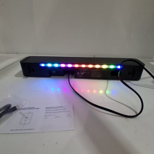 ONN. LED BLUETOOTH STEREO 2.0 WIRELESS/WIRED SOUNDBAR WITH REMOTE CONTROL - 20" - 120 WATTS - BLACK - (MODEL: 100075108) image 3