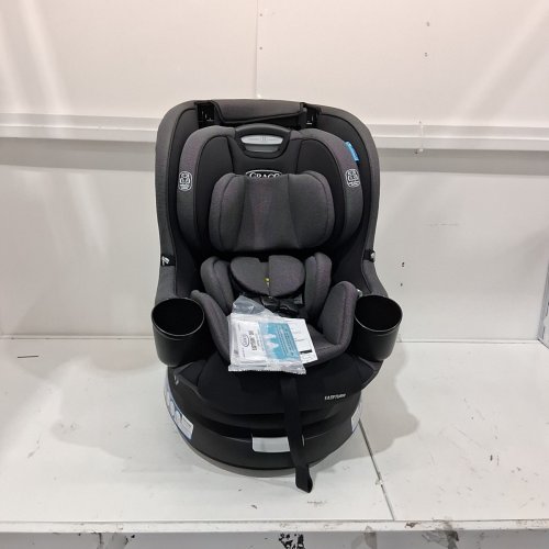 GRACO EASY TURN 360 CONVERTIBLE SWIVEL CAR SEAT, REAR- AND FORWARD-FACING - 66LBS MAX LOAD - BLACK (MODEL: 2227897) image 3