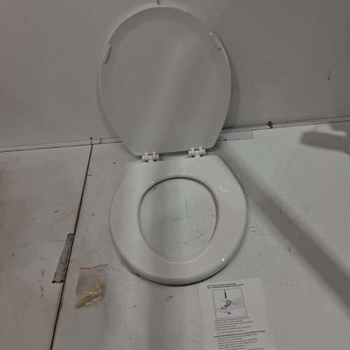 CENTOCO ROUND CENTOCORE MOLDED HEAVY DUTY TOILET SEAT - 17" - WHITE (MODEL: DS700-001) image 2