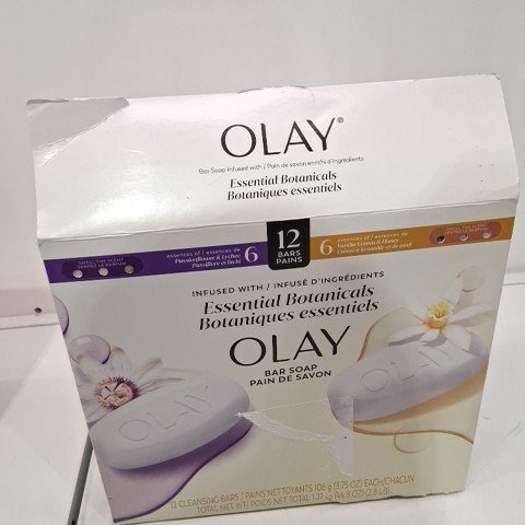 11PK OLAY ESSENTIAL BOTANICALS BAR SOAP - PASSIONFLOWER & LYCHEE / VANILLA CREAM & HONEY image 2