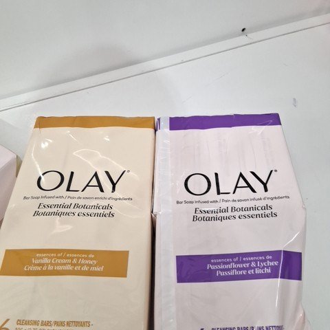 11PK OLAY ESSENTIAL BOTANICALS BAR SOAP - PASSIONFLOWER & LYCHEE / VANILLA CREAM & HONEY image 3